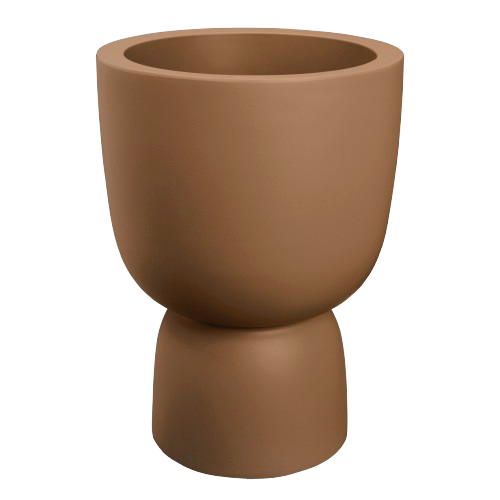 amber coupe round 41cm caramello